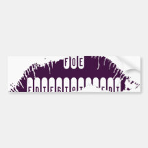 Lips Bumper Sticker