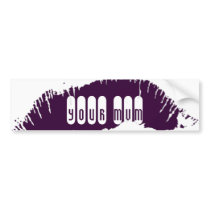 Lips Bumper Sticker bumper stickers