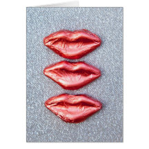 Lips Greeting Card