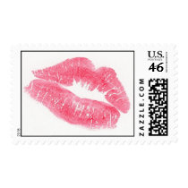 Lips - Kiss Postage Stamp