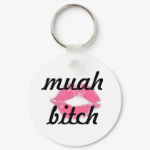 lips, muah bitch keychains