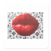 Lips Products Square Stickers