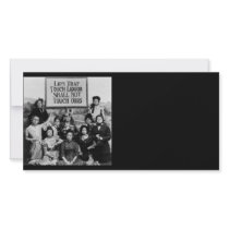 Lips That Touch Liquor Shall Not Touch Ours Custom Photo Card