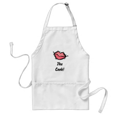 lips, The Cook! Apron by sammy32779