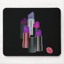 Lipstick Art Sealed with a Kiss... mousepads
