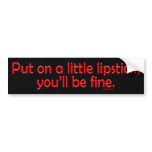 Lipstick Bumper Sticker