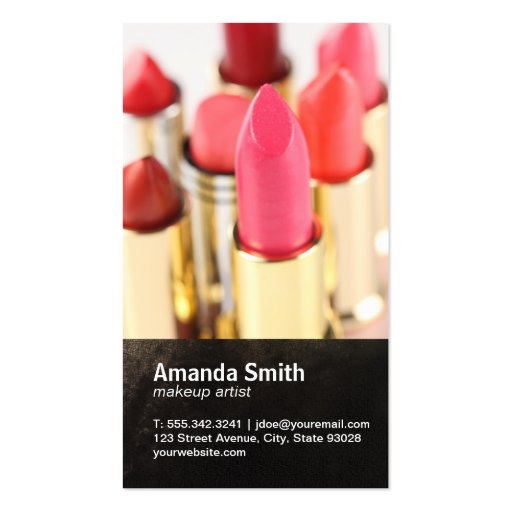 Lipstick Business Card Zazzle