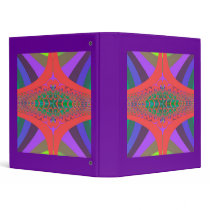 Lipstick Centipede Fractal 3 Ring Binder