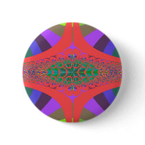 Lipstick Centipede Fractal Button