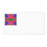 Lipstick Centipede Fractal Personalized Shipping Label