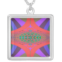Lipstick Centipede Fractal Necklace
