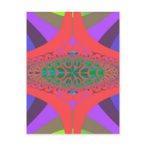 Lipstick Centipede Fractal Postcard