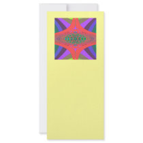 Lipstick Centipede Fractal Full Color Rack Card
