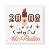Lipstick Country First 2008 McPalin Magnet