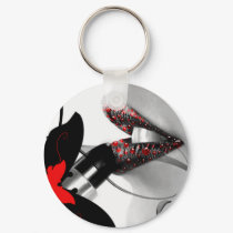 Lipstick Diva Keychain