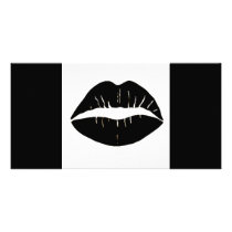 lipstick_kiss personalized photo card