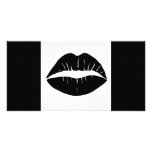 lipstick_kiss personalized photo card