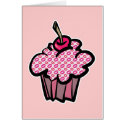 lipstick kisses cupcake cards