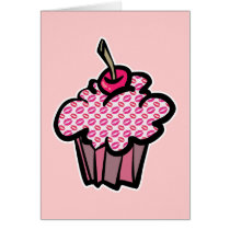 lipstick kisses cupcake cards by cupcakewear lipstick kisses cupcake cards
