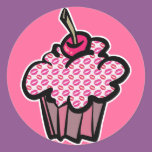 lipstick kisses cupcake