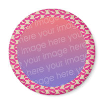 lipstick kisses photo frame magnets by littlethings lipstick kisses photo frame magnets