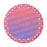 lipstick kisses photo frame magnets