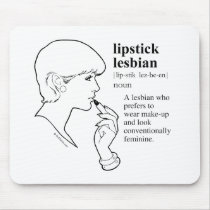LIPSTICK LESBIAN mousepads