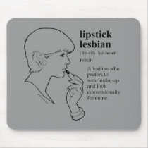 LIPSTICK LESBIAN mousepads