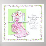 Lipstick Life Line Vanity pring Posters