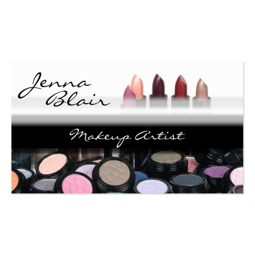 Lipstick Makeup Artist Business Card (front side)