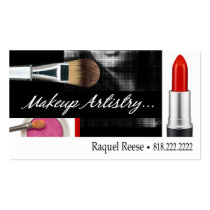"Lipstick" Makeup Artist Promotional Marketing Business Card