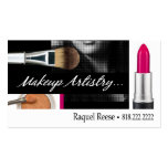 "Lipstick" Makeup Artist Promotional Marketing Business Card Templates