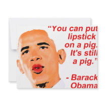 Lipstick Obama Comment invitations