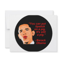 Lipstick Obama Comment invitations
