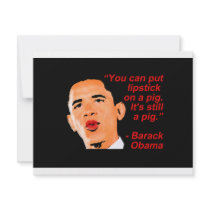 Lipstick Obama Comment invitations