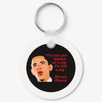 Lipstick Obama Comment keychains