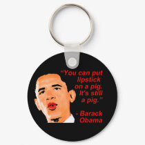 Lipstick Obama Comment keychains