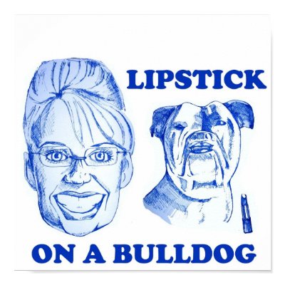 Lipstick On A Bulldog Poster by bandgard