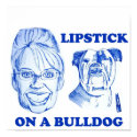 Lipstick On A Bulldog Poster posters