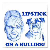 Lipstick On A Bulldog Poster posters
