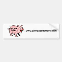 Lipstick on a Pig Bumper Stickers