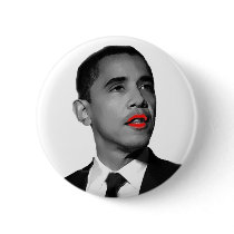 Lipstick on Obama buttons by Robustoman Lipstick on Obama buttons