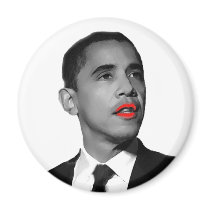 Lipstick on Obama magnets