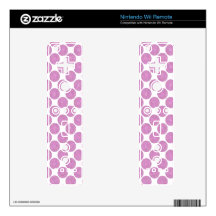 Lipstick Pink Polka Dots Skin For Wii Remote