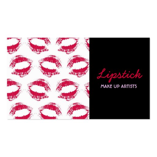 Lipstick Print Business Card (front side)