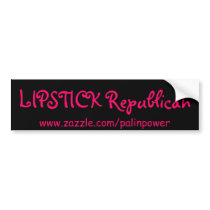 LIPSTICK Republican, bumper stickers