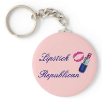 Lipstick Republican Keychain