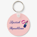 Lipstick Republican Keychain