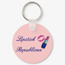 Lipstick Republican Keychain by jhimages Lipstick Republican Keychain