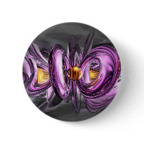 Liquid Amethyst Abstract Button